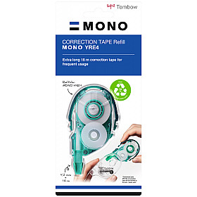 Tombow MONO CT-YRE4 Correctie Tape Roller Navulling - 4.2 mm - Groen