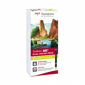 Tombow ABT Dual Brush Pen - Landscape Colours - Set van 18