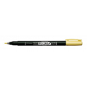Tombow Fudenosuke Pastel Brush Pen - Pastel Geel