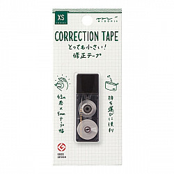 Midori XS Mini Correction Tape Roller - Black