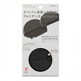 Midori Aluminium Cardboard Cutter & Dozen Opener - Zwart