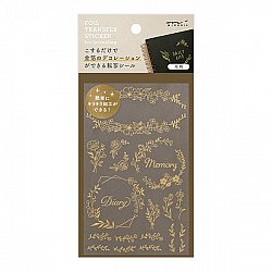 Midori Transfer Stickers for Journaling - Flowers