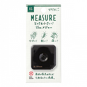 Midori XS Mini Pocket Measure Meetlint - Zwart