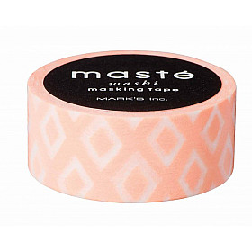 Mark's Japan Maste Washi Masking Tape - Light Orange Diamond Polka (Limited Edition)