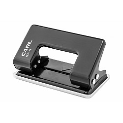 Carl Compact Two-Hole Punch - 10 Sheets - Black