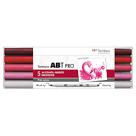 Tombow ABT PRO Alcohol Marker - Pink Colours - Set van 5