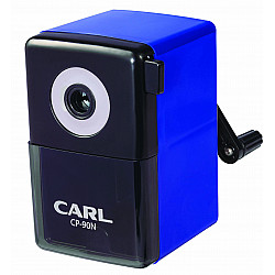 Carl Compact Design Pencil Sharpener with Desk Clamp - Blue