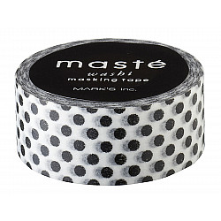 Mark's Japan Maste Washi Masking Tape - Black Polka Dots // Japanese (Limited Edition)