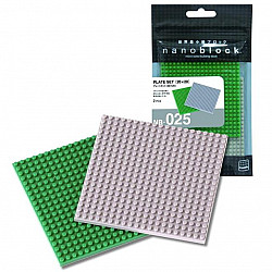 Nanoblock - Plate Set - 20 x 20 cm - Set of 2