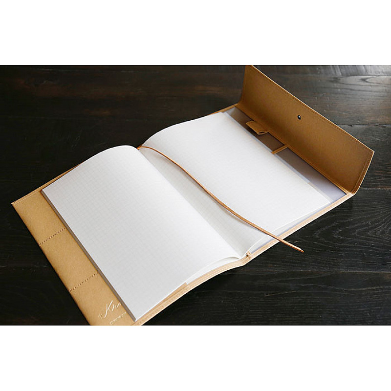 File Folders King Jim +Kraft Note Cover A5 Beige