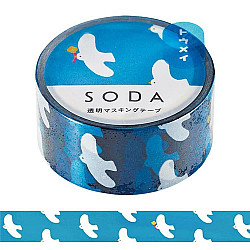 King Jim SODA Transparent Masking Tape - 20 mm - Blue Sky