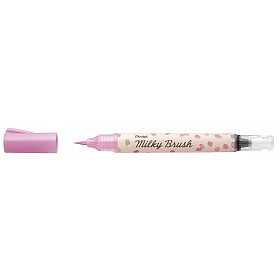Pentel XGFH Dual Milky Brush Pen - Pastel Roze