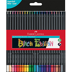 Faber-Castell Black Edition Coloured Pencils - Set of 24