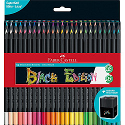 Faber-Castell Black Edition Coloured Pencils - Set of 50