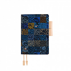 Hobonichi Techo Planner A6 Cover - Eiji Mitooka: Floral Lattice (Blue)