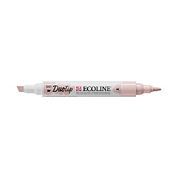 Talens Ecoline Duotip Marker Pen - 381 Pastel Red