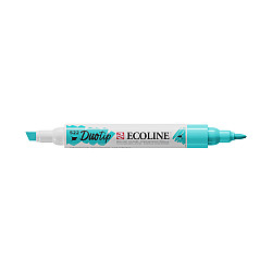 Talens Ecoline Duotip Marker Pen - 522 Turquoise Blue