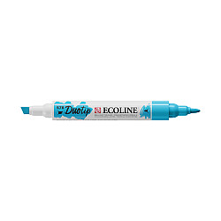 Talens Ecoline Duotip Marker Pen - 578 Sky Blue (Cyan)
