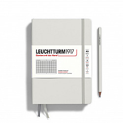 Leuchtturm1917 Notebook - A5 - Hardcover - Squared - Natural Colours - Light Grey