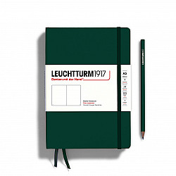 Leuchtturm1917 Notebook - A5 - Hardcover - Plain - Natural Colours - Forest Green