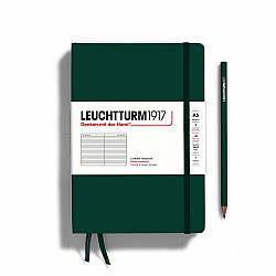 Leuchtturm1917 Notebook - A5 - Hardcover - Ruled - Natural Colours - Forest Green