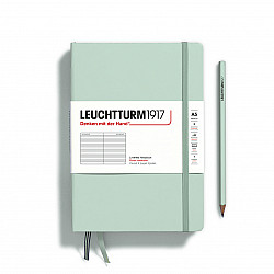 Leuchtturm1917 Notebook - A5 - Hardcover - Ruled - Natural Colours - Mint Green