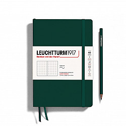 Leuchtturm1917 Notebook - A5 - Softcover - Dotted - Natural Colours - Forest Green