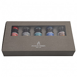 J. Herbin Fountain Pen Ink - Limited Edition '1670' - Giftset with 5 Bottles