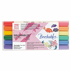 Kuretake ZIG Brushables Tweekleurige Brush Pen - Set van 6