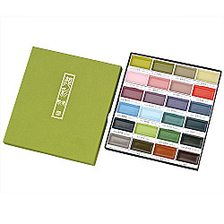 Kuretake Gansai Tambi Water Colours Brush Set - 24 kleuren - Set II (Nieuwe Kleuren)