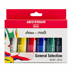 Amsterdam Standard Series Acrylverf - Algemene Selectie - 20 ml - Set van 6
