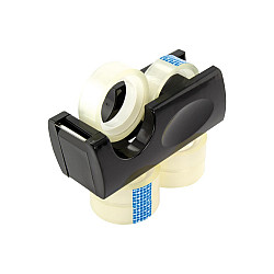 Office Basics Tape Dispenser with 6 FREE TAPES - 12 mm - Assorted Colours