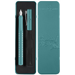 Faber-Castell Grip Sparkle Fountain Pen Giftset - Ocean