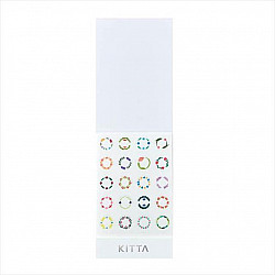 King Jim KITTA Seal Stickers - Circle Flower