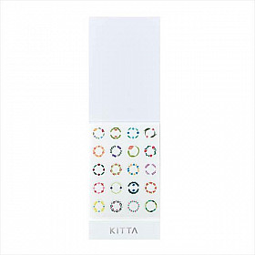 King Jim KITTA Seal Stickers - Circle Flower