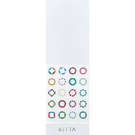 King Jim KITTA Seal Stickers - Circle Geometry