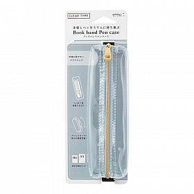 Midori Book Band Pen Case voor B6 - A5 - Clear Transparant