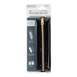 Midori Book Band Pen Case voor B6 - A5 - Clear Smokey Black