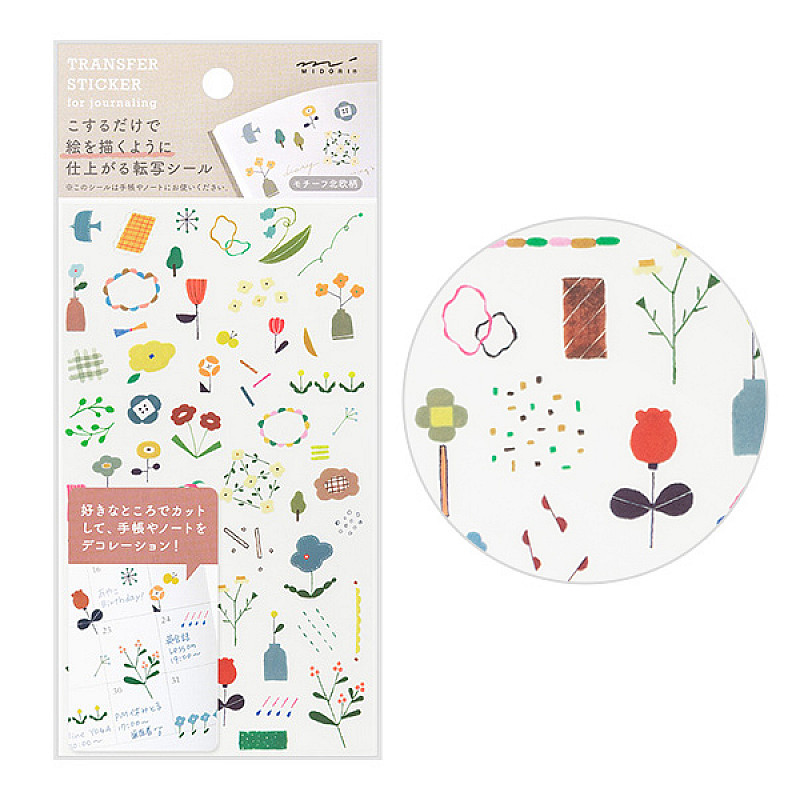 Midori Transfer Stickers - Scandinavian Textile Patterns