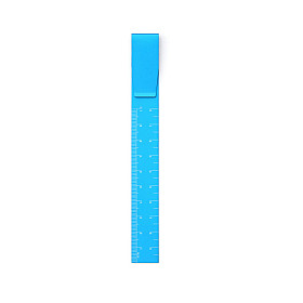 Hightide Clip Ruler - Pen Clip en Liniaal - 10 cm - Blauw