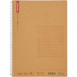 Maruman Spiral Note Basic Notebook - 80 Pagina's - Geruit - B5