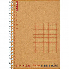 Maruman Spiral Note Basic Notebook - 80 Pagina's - Geruit - A5
