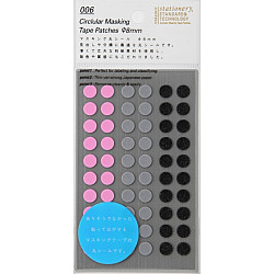 Stalogy Masking Dots - Circular Masking Tape Patches - Rond - 8 mm - Shuffle Space