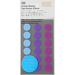 Stalogy Masking Dots - Circular Masking Tape Patches - Rond - 16 mm - Shuffle Pale