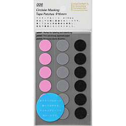 Stalogy Masking Dots - Circular Masking Tape Patches - Rond - 16 mm - Shuffle Space