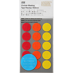 Stalogy Masking Dots - Circular Masking Tape Patches - Rond - 20 mm - Shuffle Fine