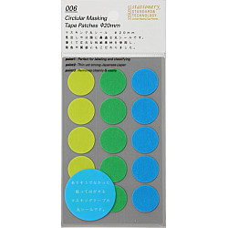 Stalogy Masking Dots - Circular Masking Tape Patches - Rond - 20 mm - Shuffle Earth