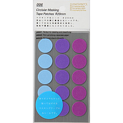 Stalogy Masking Dots - Circular Masking Tape Patches - Rond - 20 mm - Shuffle Pale