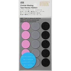 Stalogy Masking Dots - Circular Masking Tape Patches - Rond - 20 mm - Shuffle