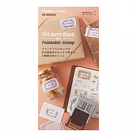 Midori Sticker Book voor Rotating Paintable Date Stamp - Warm Colors